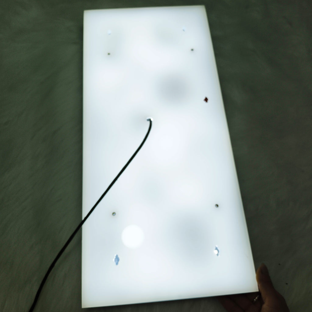 Custom Waterproof LED Backlit House Number Sign, Modern Aluminum Outdoor Home Address Plaque