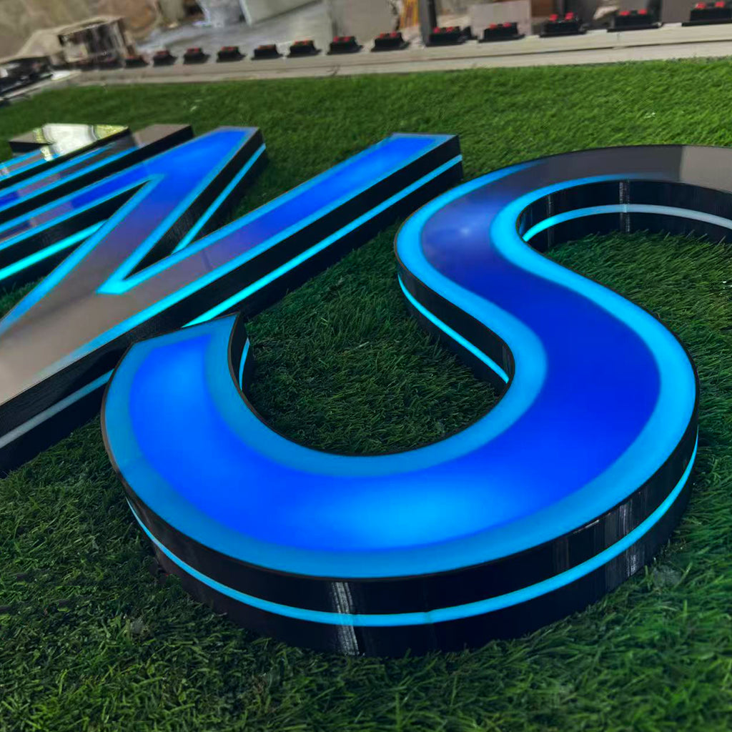 Full Lit RGB Channel Letters | Custom LED Storefront Sign