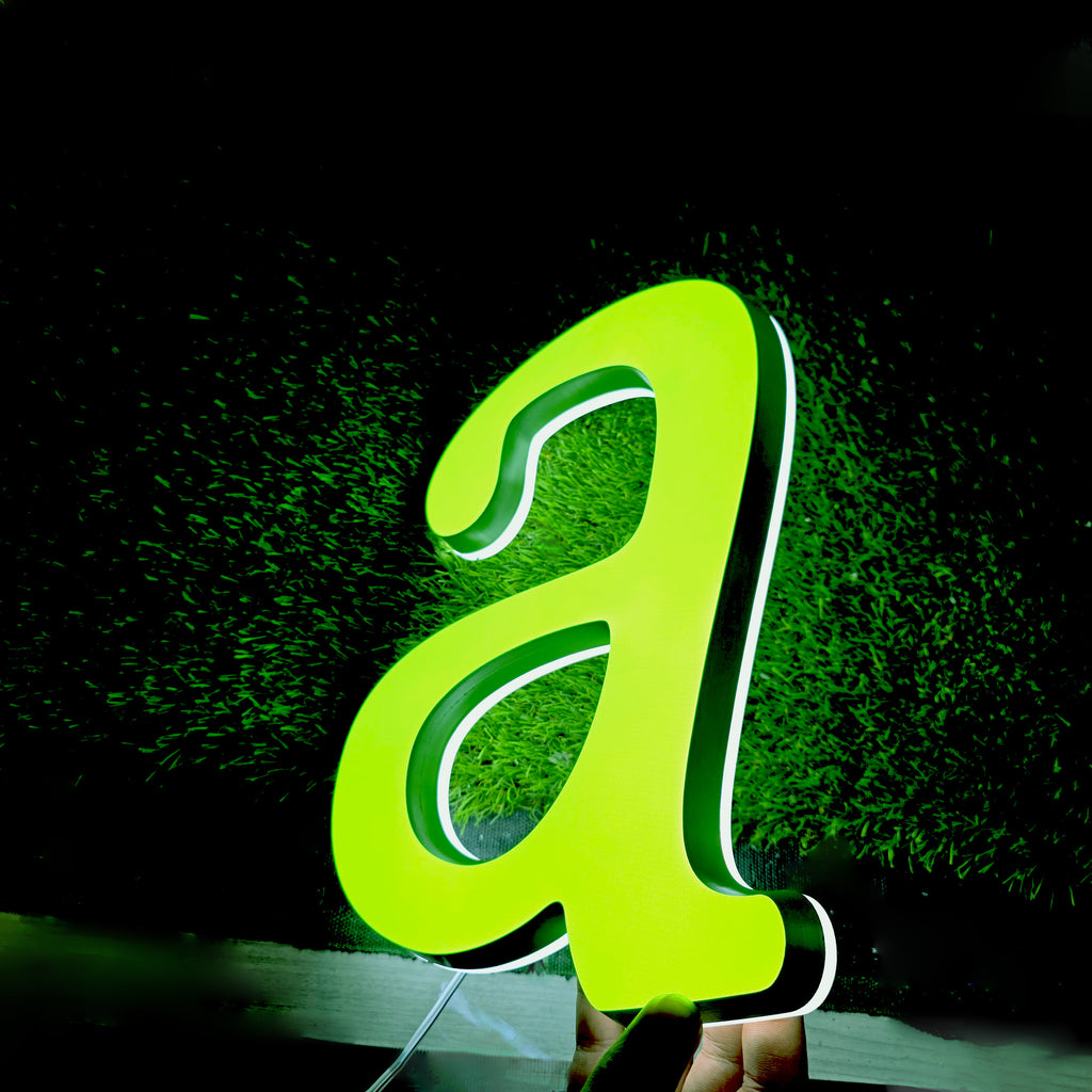 Custom Dual-lit Acrylic Letter| LED Business Letter for Interior & Exterior Signage