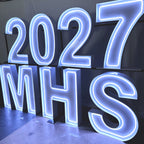 RGB Neon Marquee Letters|Large Light Up Sign|Outdoor Event Sign