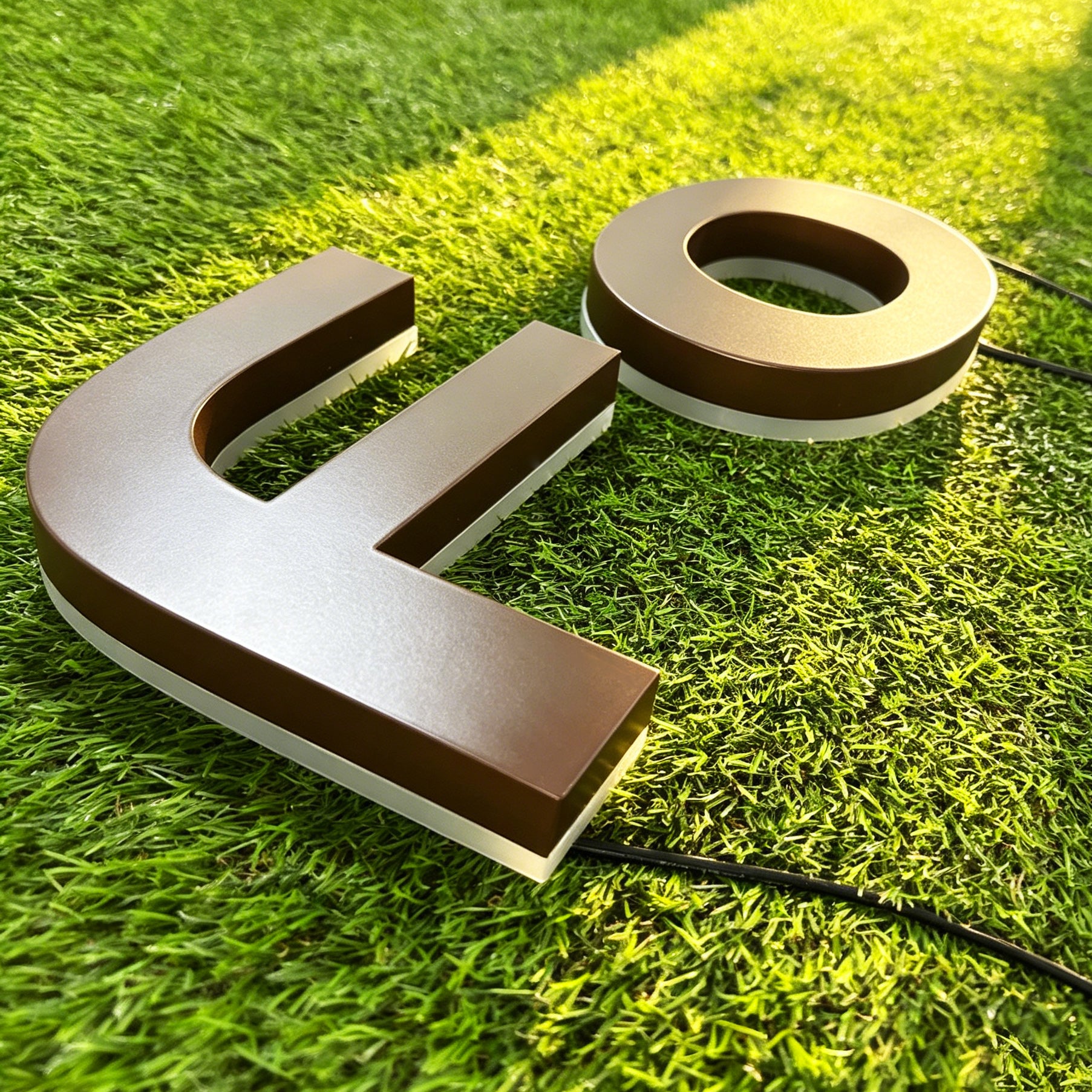 Custom LED Backlit Stainless steel Channel letters |Illuminated Company Logo Sign