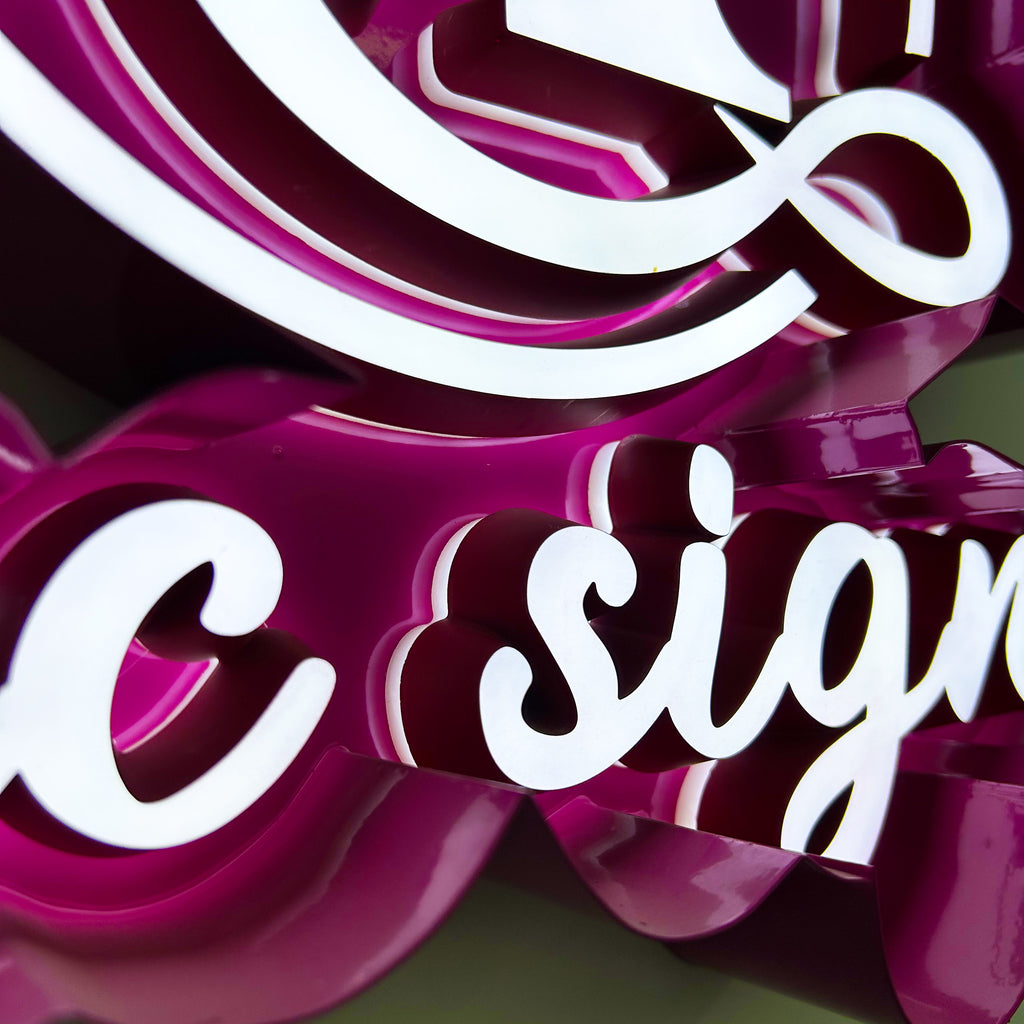 Custom LED Open Face Channel Letters |Metal Storefront Letter Signs for Business