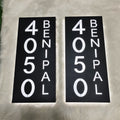 Custom Waterproof LED Backlit House Number Sign, Modern Aluminum Outdoor Home Address Plaque