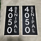 Custom Waterproof LED Backlit House Number Sign, Modern Aluminum Outdoor Home Address Plaque