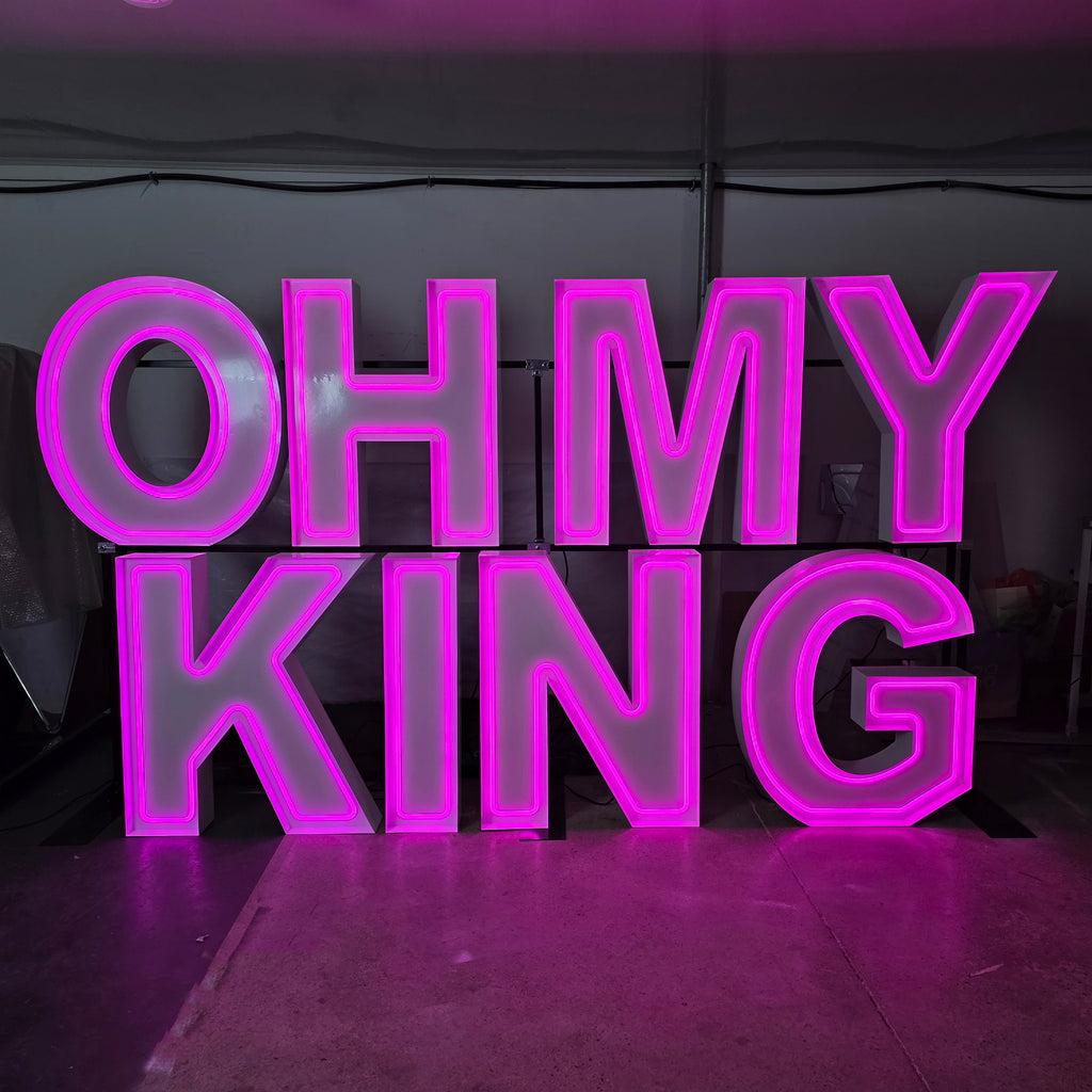 Custom OPEN DAY RGB Neon Marquee Letters for Events & Store Displays