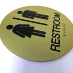 Custom ABS braille restroom Sign |ADA Compliant|3D Raised Beads|Grade 2 Braille
