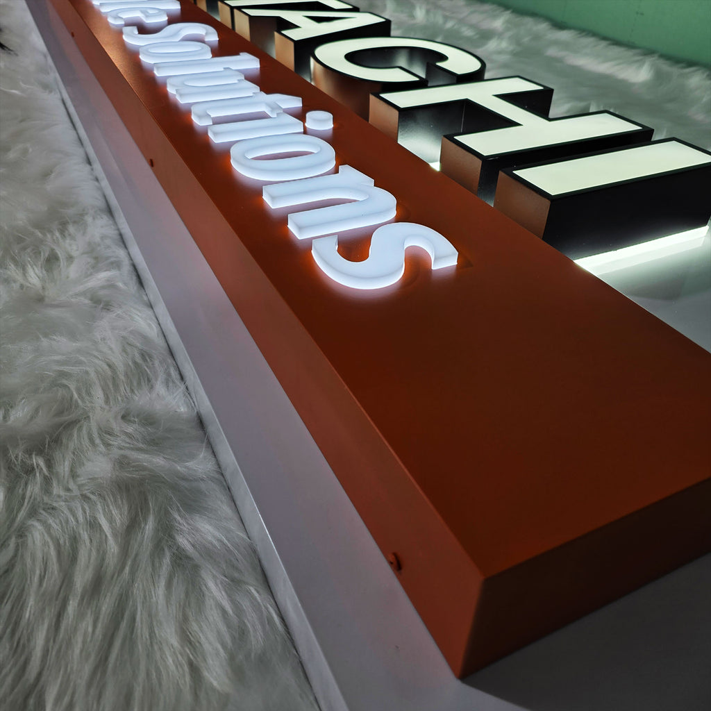 Custom Dual-lit Channel Letters | LED Channel Letters Signboard | Indoor & Outdoor Business Signs