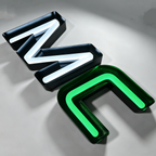 Custom Open-Face Channel Letters|Exposed LED Storefront Business Sign