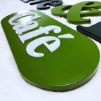 Custom Fabricated Metal Letter|Custom Non-Illuminated Reverse Channel Letters |Commercial  Storefront Sign