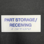 Custom Acrylic Braille Signs ADA Compliant Signage Commercial Office Door Sign