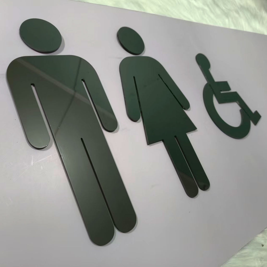 Custom Metal Cut Letters,Fabricated Metal Letters  Restroom & Business Logo Signage
