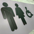 Custom Metal Cut Letters,Fabricated Metal Letters  Restroom & Business Logo Signage