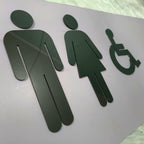 Custom Metal Cut Letters,Fabricated Metal Letters  Restroom & Business Logo Signage