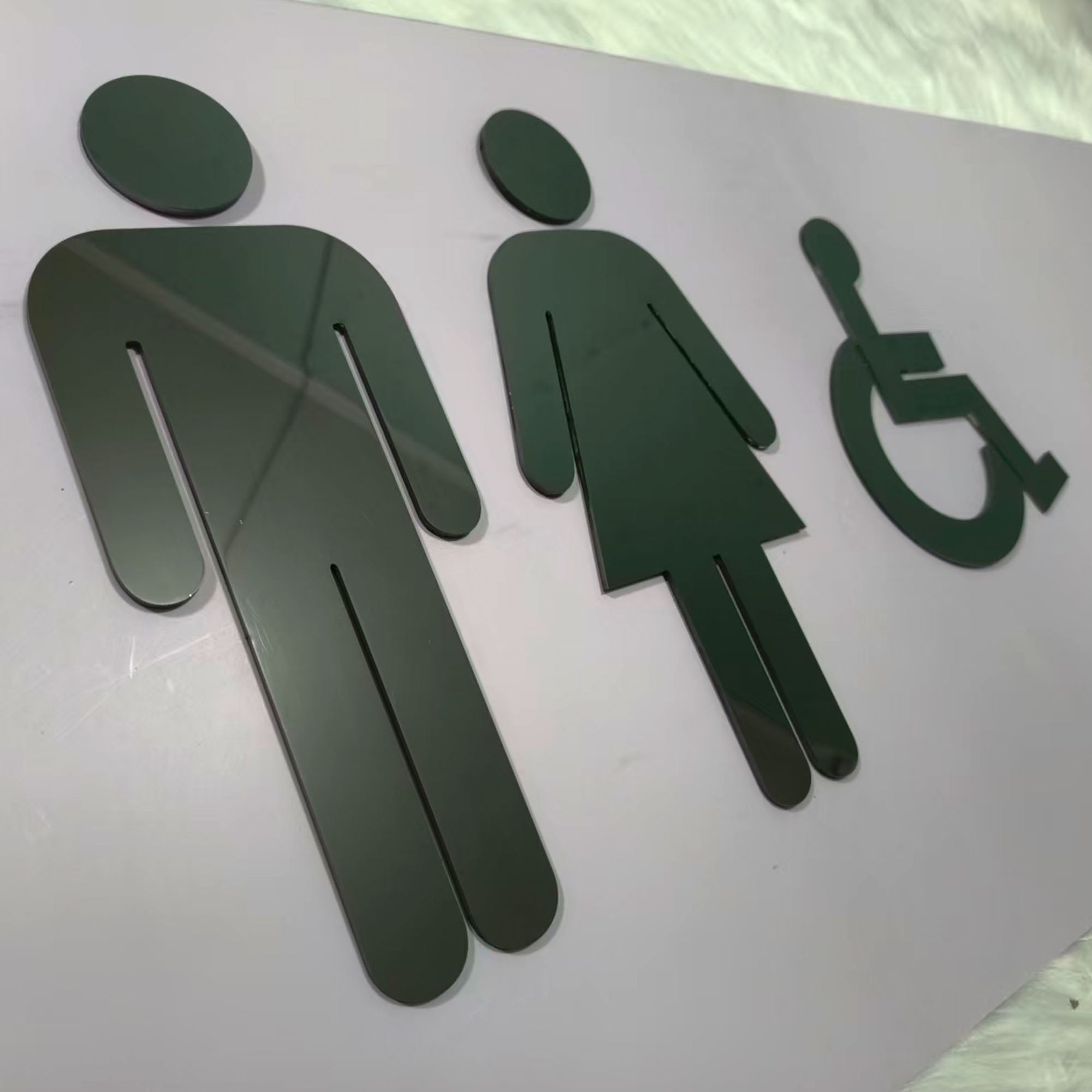 Custom Metal Cut Letters,Fabricated Metal Letters  Restroom & Business Logo Signage