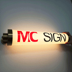 Custom Cylindrical Light Box| Round Tube LED Sign|3D Acrylic Wall Light Box | Sign Cabinet