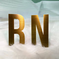 Custom 3D Brushed  Metal Letters |  Solid Brass Letters