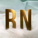 Custom 3D Brushed  Metal Letters |  Solid Brass Letters