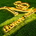 Custom LED Gold Mirror backlit Channel Letters |Illuminated Company Logo Sign
