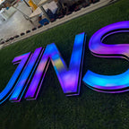 Full Lit RGB Channel Letters | Custom LED Storefront Sign