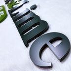 Custom Fabricated Metal Letter|Custom Non-Illuminated Reverse Channel Letters |Commercial  Storefront Sign