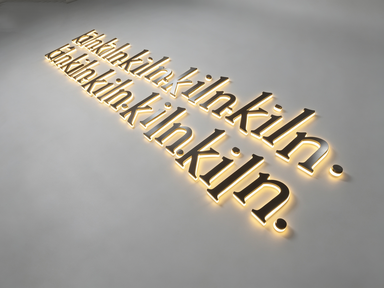 Custom Backlit Channel Letters Sign, Brushed Black Stainless Steel 3D Illuminated Business Logo Wall Sign for Storefront Office Interior Wall Decor