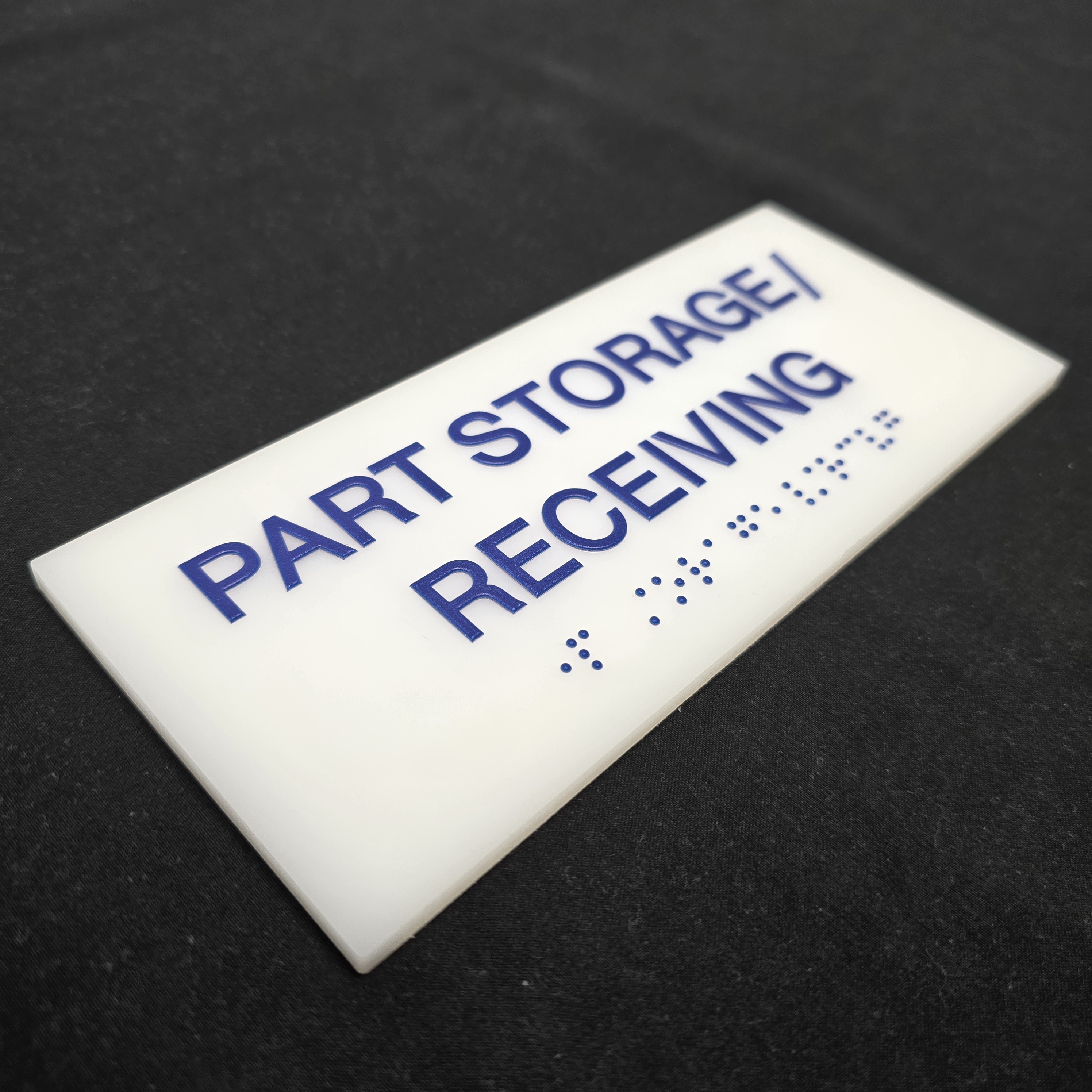 Custom Acrylic Braille Signs ADA Compliant Signage Commercial Office Door Sign