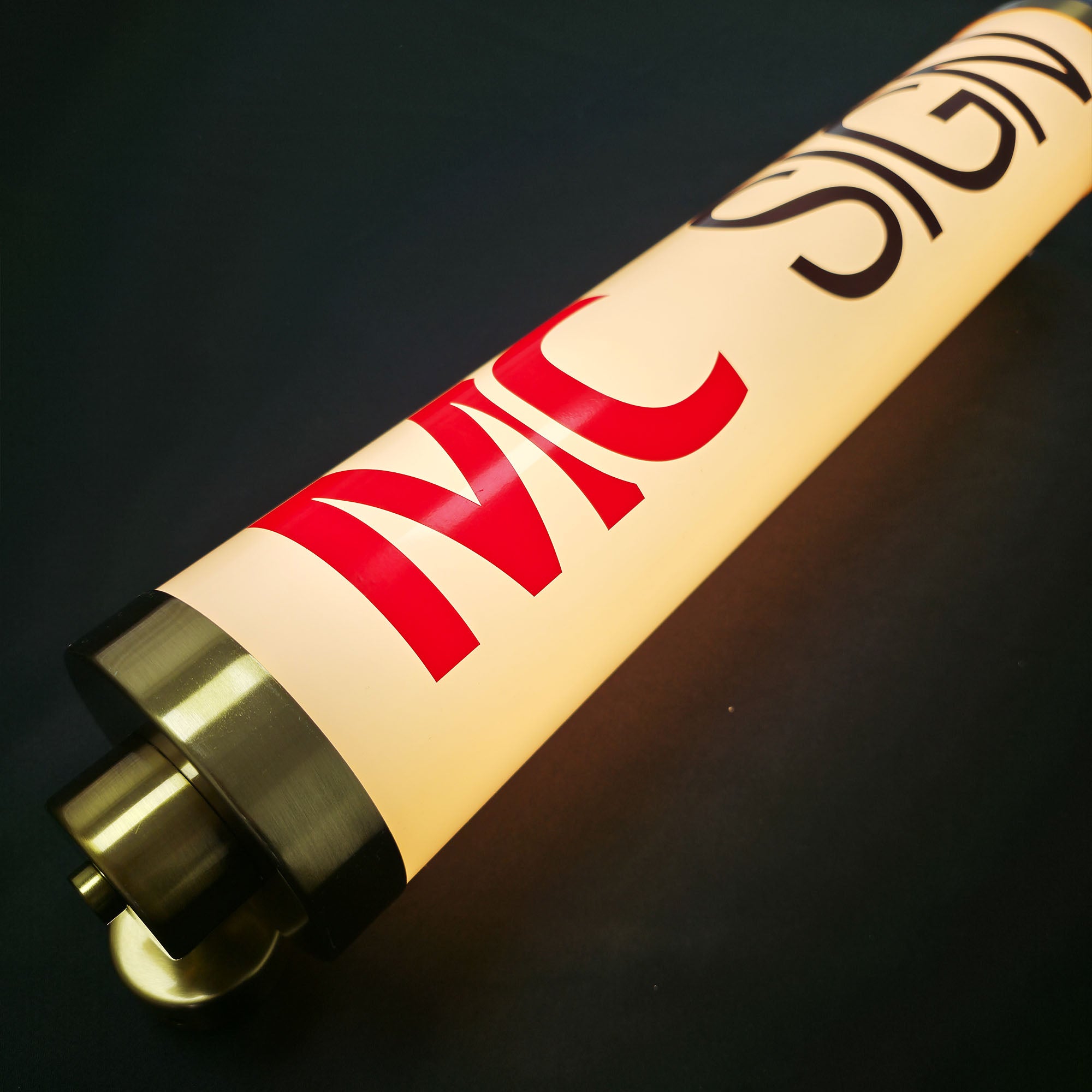 Custom Cylindrical Light Box| Round Tube LED Sign|3D Acrylic Wall Light Box | Sign Cabinet