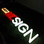 Custom Illuminated Acrylic Channel Letters | 3D Glowing Brand Sign for Business