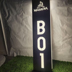 Custom LED Illuminated Room Number Sign  Wall Mounted Light Box for Hotel