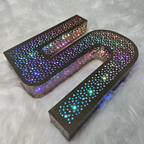 Custom RGB Perforated LED Channel Letters | 3D Color Changing Storefront Signs