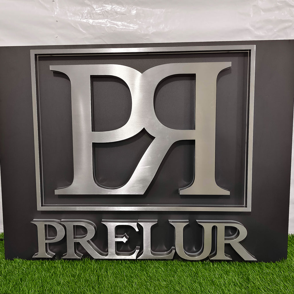Custom Backlit Channel Letters | Black Brushed Finish | Storefront Signs and Business Branding