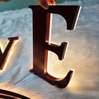 Custom 3D Metal Backlit Letters with Panel |Illuminated Channel letters|Dance-themed logo