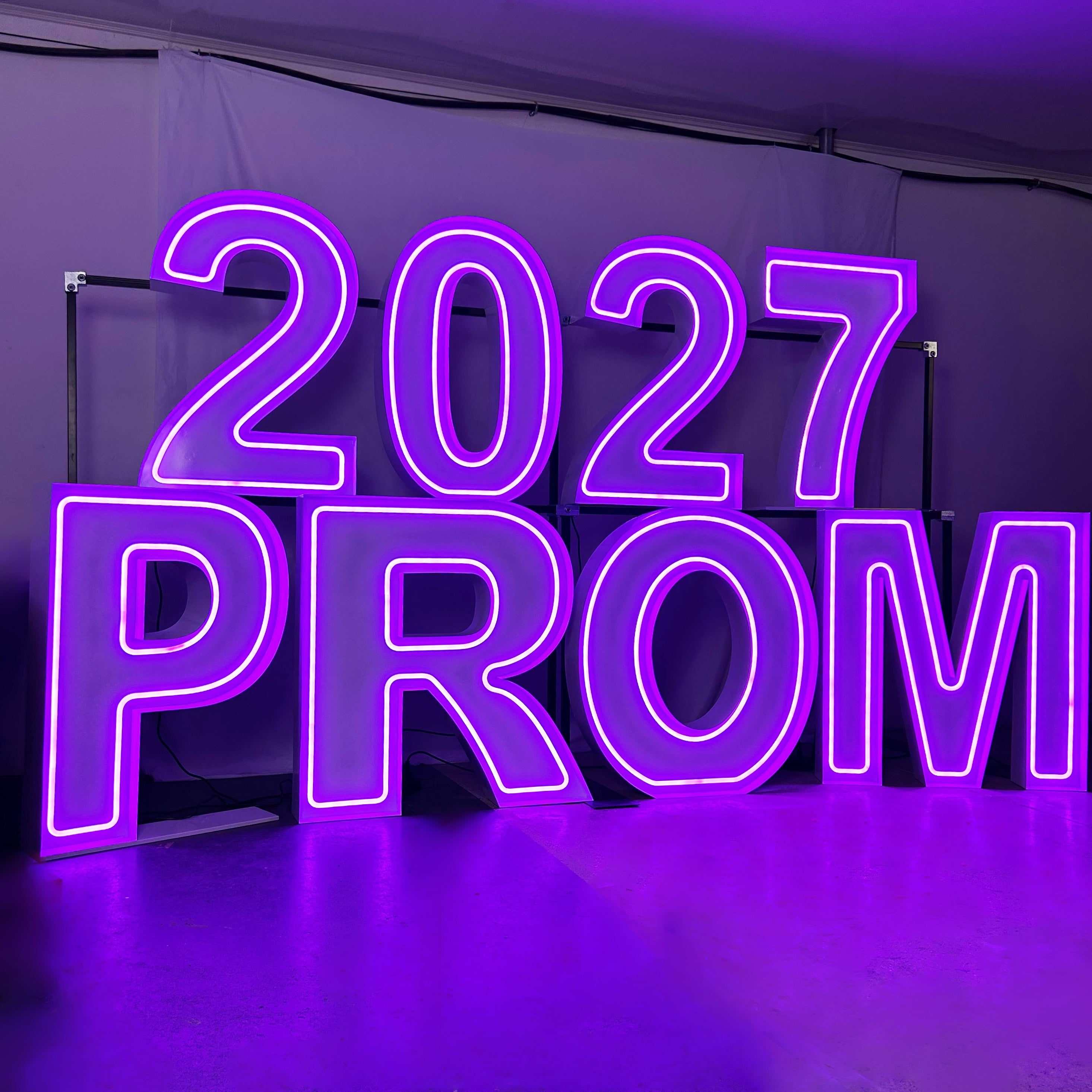 RGB LED Neon Marquee Letters| Anniversary Event Decorations