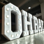 Custom OH BABY LED Bulb Marquee Letter|Modern Light-Up Outdoor Decor