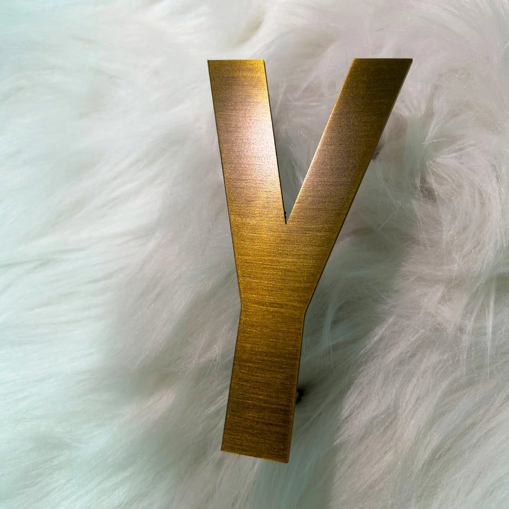 Custom 3D  Metal Letters | Brushed Metal Sign|Luxury Letter Sign