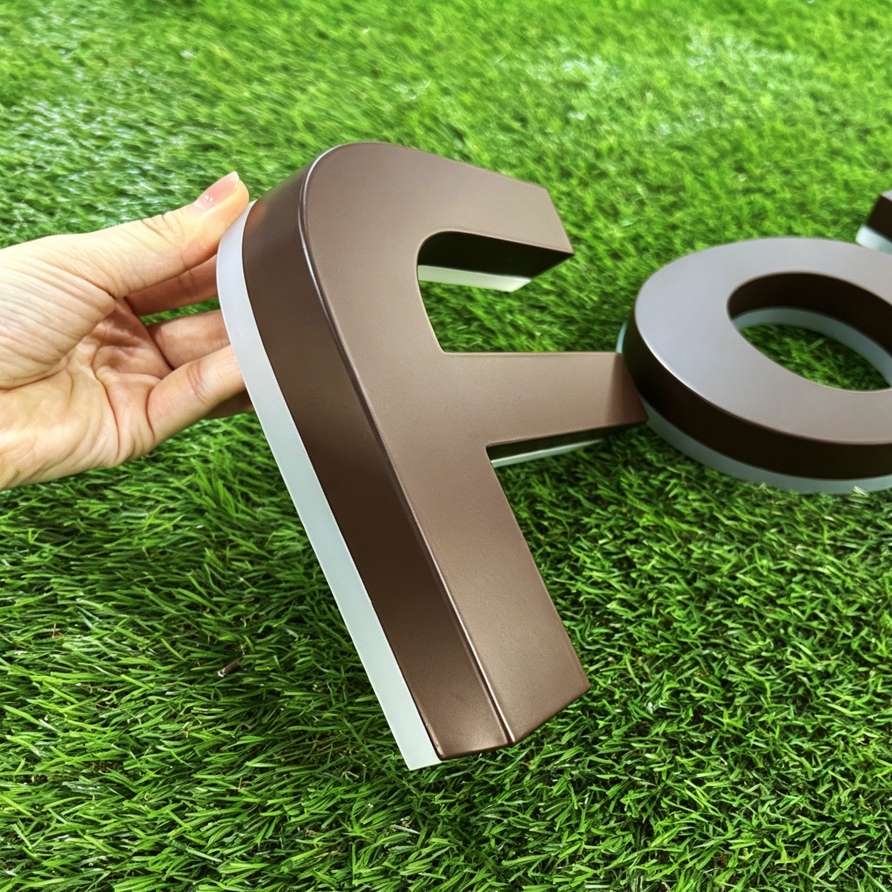 Custom LED Backlit Stainless steel Channel letters |Illuminated Company Logo Sign