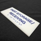 Custom Acrylic Braille Signs ADA Compliant Signage Commercial Office Door Sign