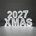 Custom 2027 XMAS Neon Marquee Letters | LED Christmas Light Up Sign