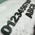Custom 3D Metal Letters Signs | Black Mirror Stainless Steel |3D Business Logo Sign for Office & Lobby