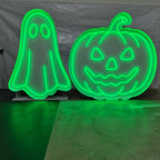 Custom Halloween Neon Marquee Signs | Pumpkin Ghost LED Party Decor