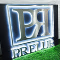 Custom Backlit Channel Letters | Black Brushed Finish | Storefront Signs and Business Branding