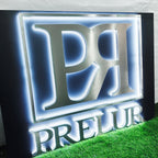 Custom Backlit Channel Letters | Black Brushed Finish | Storefront Signs and Business Branding