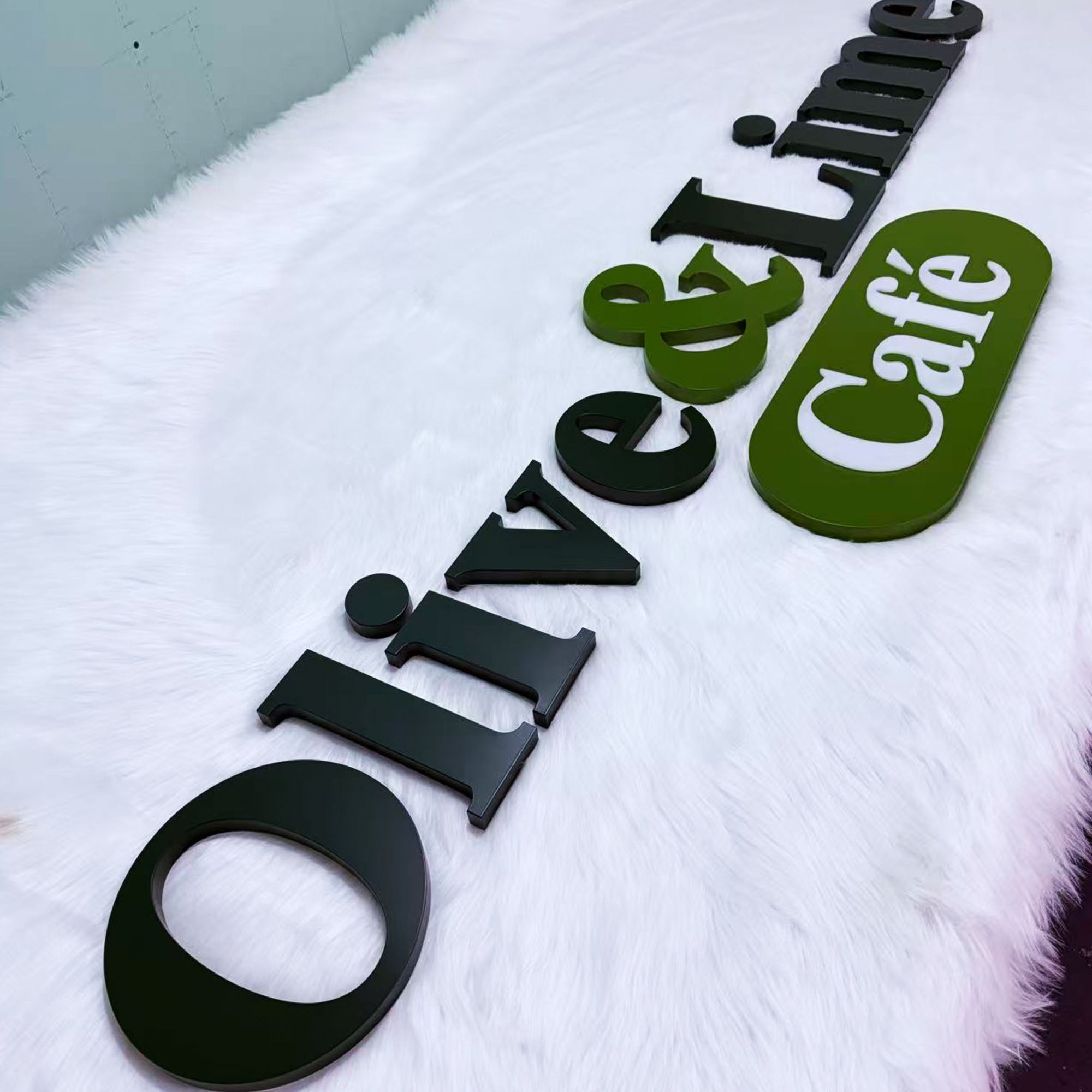 Custom Fabricated Metal Letter|Custom Non-Illuminated Reverse Channel Letters |Commercial  Storefront Sign