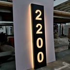 Custom  LED Address Sign|Illuminated House Numbers|Wall-mounted Light Box for Address
