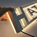 Custom Backlit Channel Letters|Illuminated Stainless steel letters|Premium Office Signs