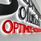 Custom 3D Metal Backlit Letters with Panel | Modern House Name Decor