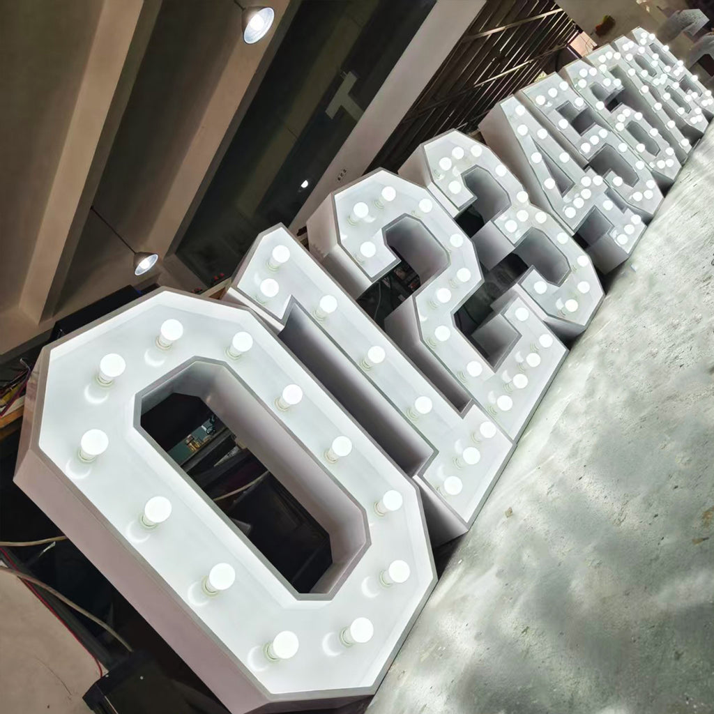 Custom LED Number Bulb Marquee Letters – Birthday, Graduation & Parties