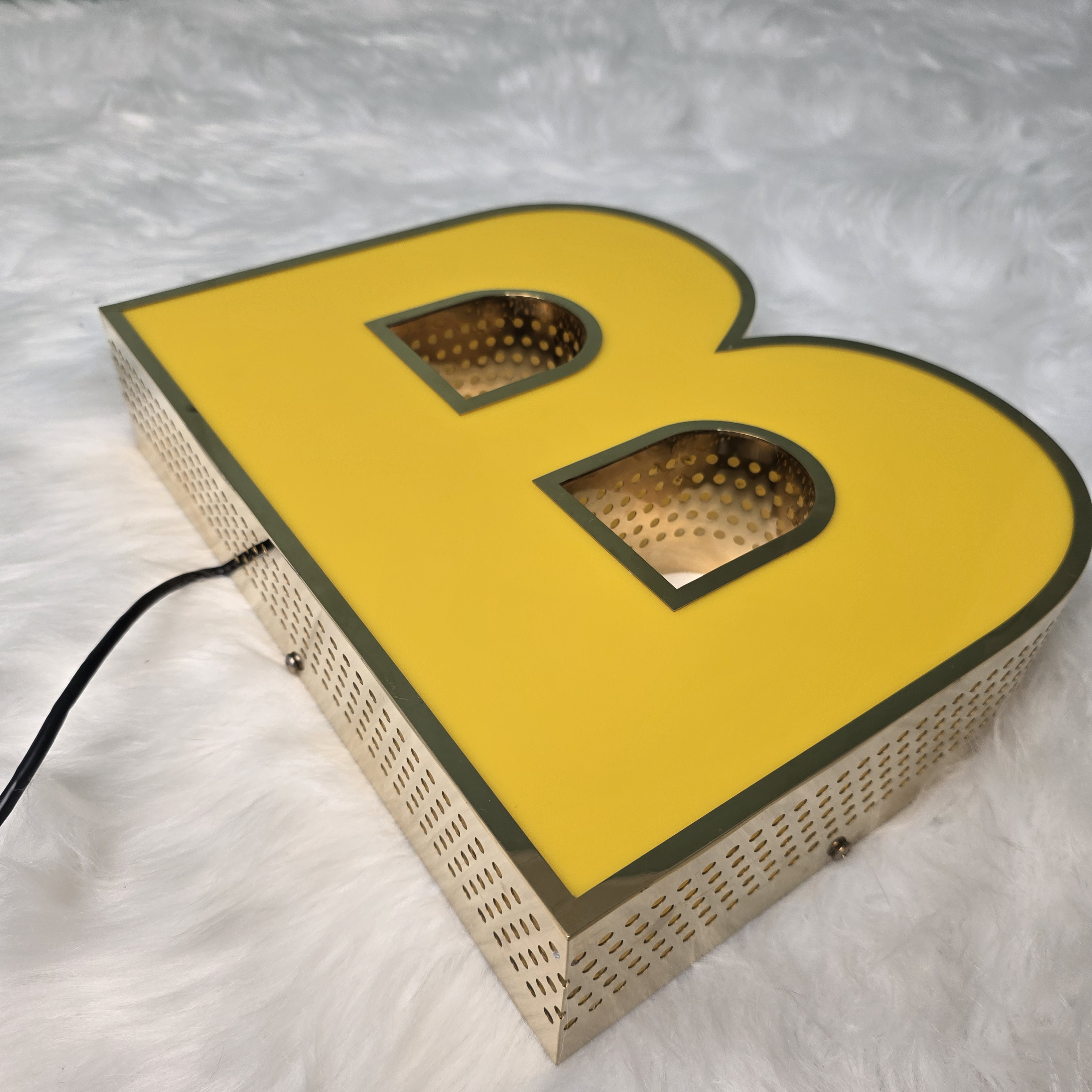 Custom Perforated Channel Letters | 3D Business Logo Sign