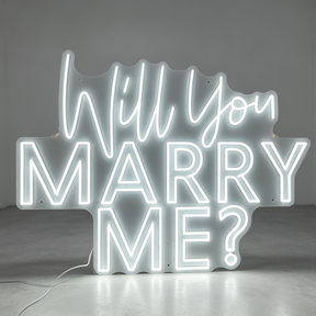 Custom Will You Marry Me Flexible Neon Sign Personalized LED Neon Light for Wedding Proposal Engagement Party Wall Decor