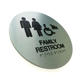 Custom Metal Braille Restroom Signs | Commercial ADA Wayfinding Signs